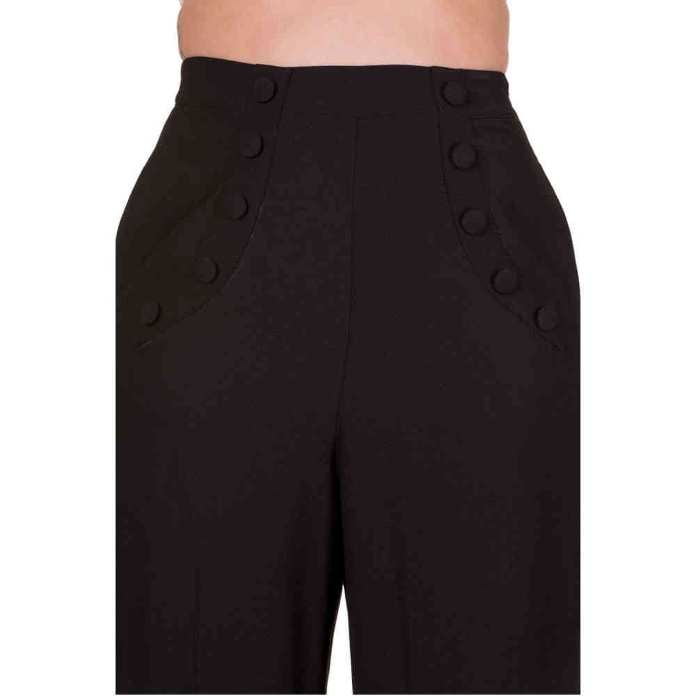 Dancing Days - FULL MOON Pantalon large - Noir
